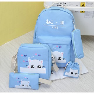 BỘ BALO CAT - BALO ĐI HỌC - BALO GIÁ RẺ