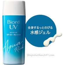 [SUMMER] Kem chống nắng Biore UV Aqua Rich Watery Essence gel SPF50+, PA++++.