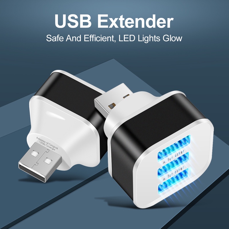 Bộ Chia 3 Cổng USB 2.0 2.0 Có Đèn LED Báo Hiệu