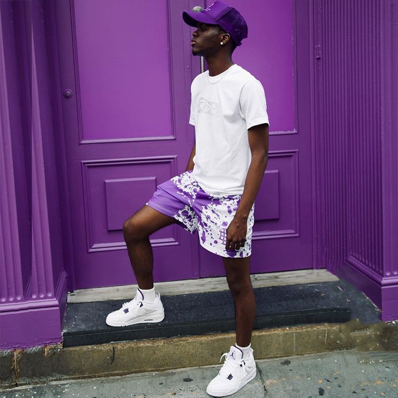 Quần Short Thể Thao Phối Lưới Nhanh Khô Thời Trang Đi Biển Cho Nam