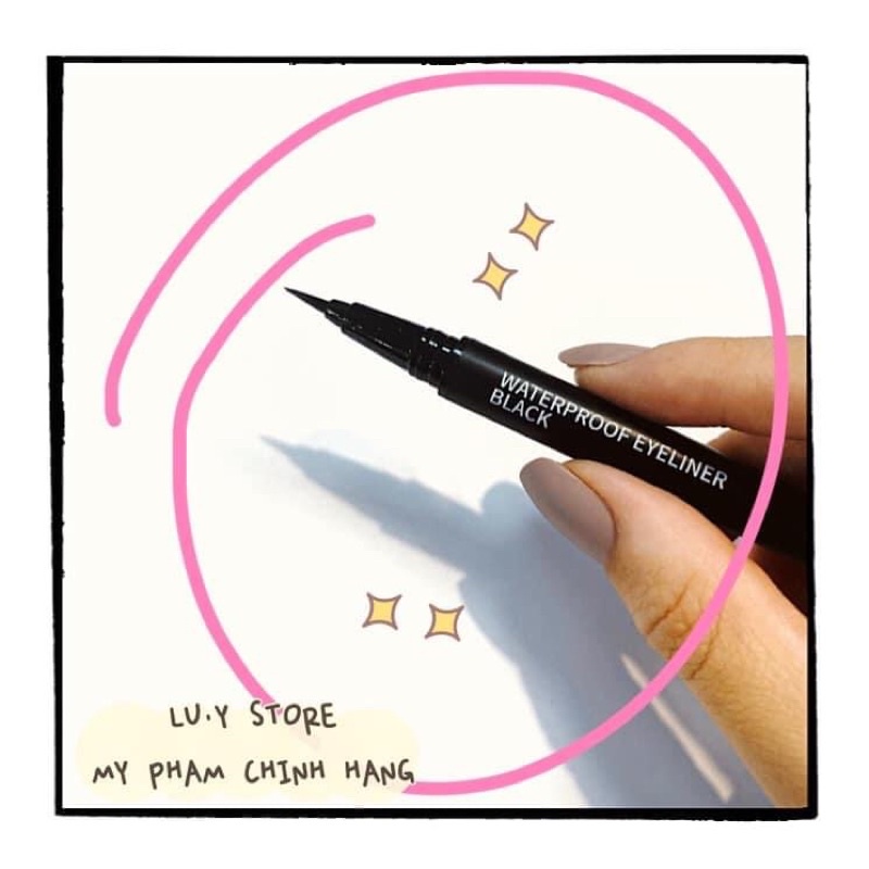 Kẻ mắt dạ không lem, không trôi Agapan Waterproof Eyeliner Black