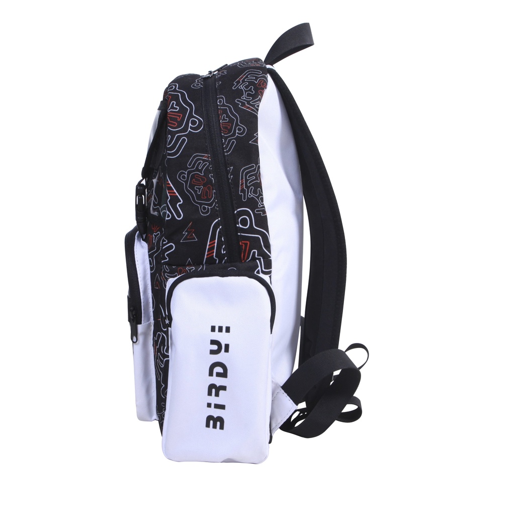 Balo nam đi học thời trang màu đen phối họa tiết  nam nữ Local Brand BIRDYBAG -  Style Fuel pattern TIGER backpack