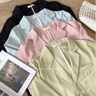 Áo blazer 2 cúc dọc 3 túi (1002) _ A0500