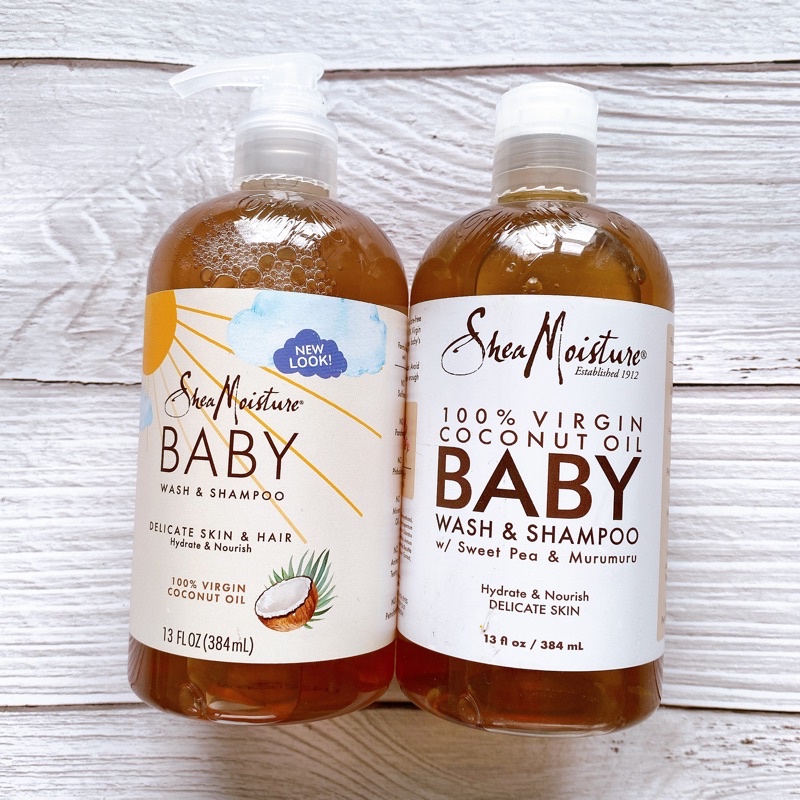 Tắm & Gội Shea Moisture Baby - dừa SheaMoisture Baby Wash and Shampoo coconut Mẫu mới nhất có vòi