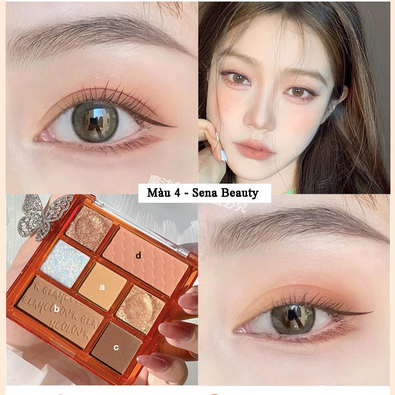 Bảng Mắt Glam 7 Ô Kết Hợp Phấn Má Và Nhũ Bắt Sáng | BigBuy360 - bigbuy360.vn