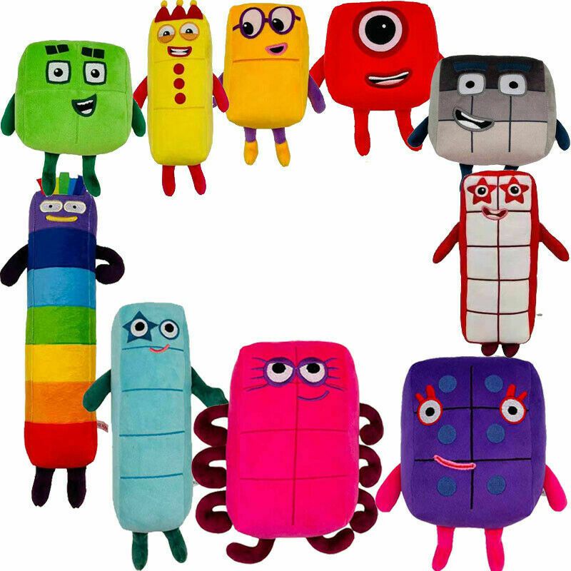 Búp bê nhồi bông hình nhân vật phim Numberblock dễ thương thích hợp làm quà tặng cho trẻ em