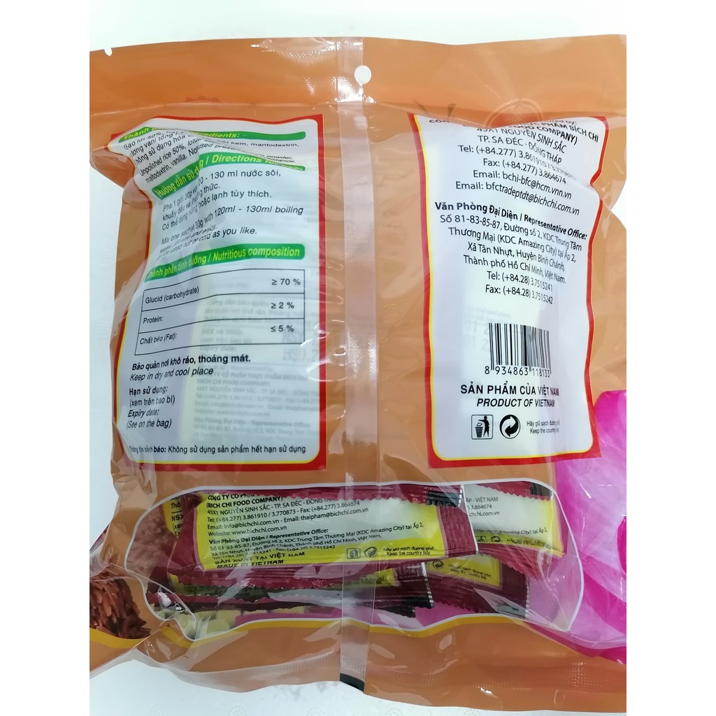 [300g – KHÔNG ĐƯỜNG] BỘT GẠO LỨT HẠT SEN [VN] BÍCH CHI (No Sugar) Unpolished Rice Powder &amp; Lotus Seed
