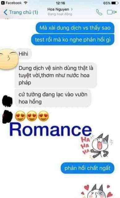 Dung Dich Vệ Sinh Cao Cấp ROMANCE