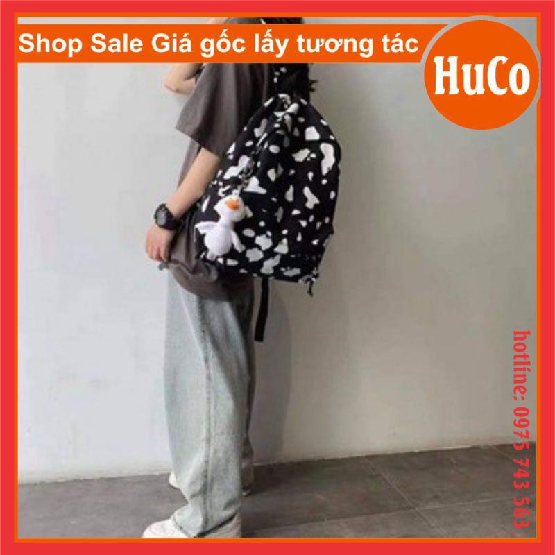 [HÀNG SẴN] TÚI BALO BÒ SỮA cute form chuẩn ảnh ulzzang nam nữ dùng đi chơi đi học phụ kiện unisex chất vải thô mềm