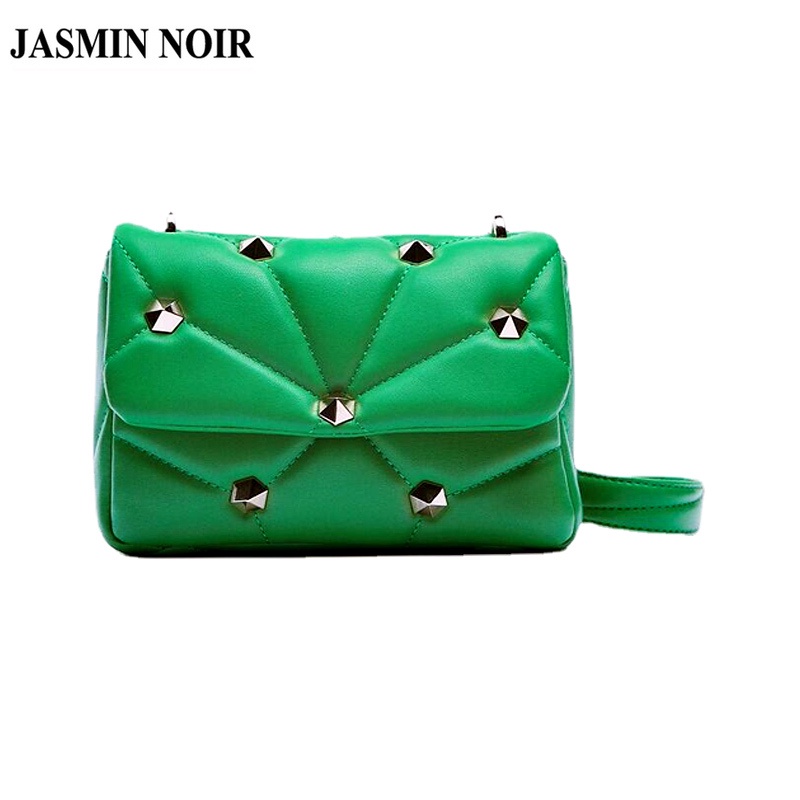 Túi Đeo JASMIN NOIR Chéo Bằng Da PU Đính Kim Cương Giả Thời Trang Cho Nữ