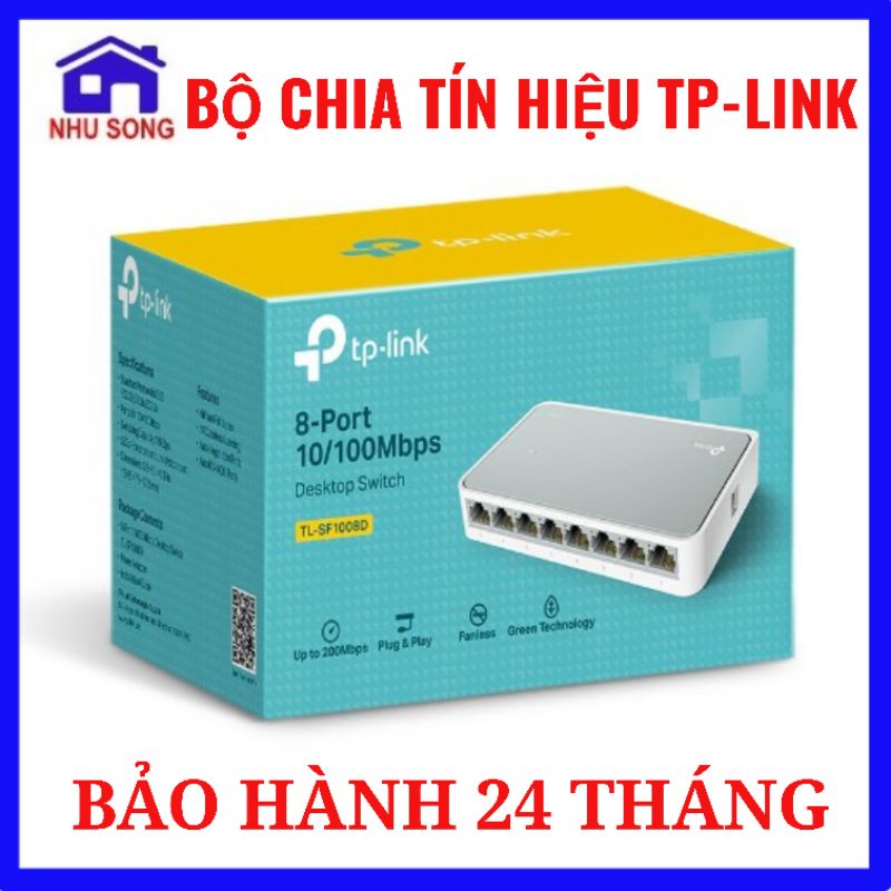 Bộ Chia Tín Hiệu Tp-Link TL-SF1008D - Để Bàn 8 Cổng 10/100Mbps - Chính Hãng - Bảo Hành 24 Tháng