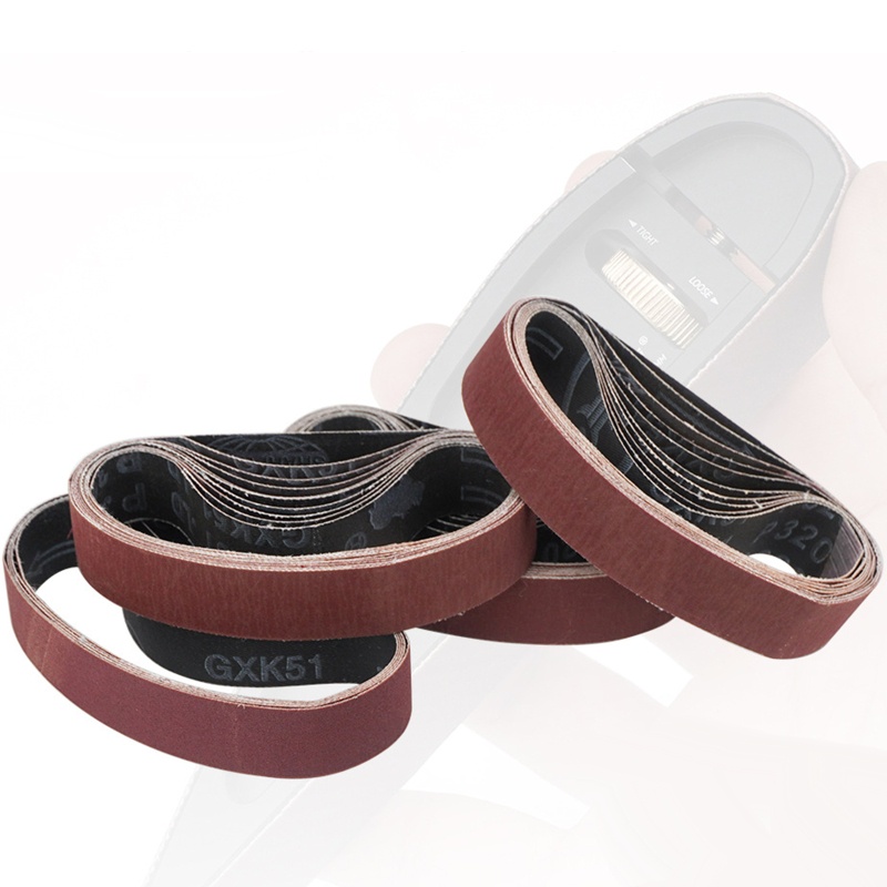 Set 10 Đai Chà Nhám 120 320 600 Grits 25x330mm Chuyên Dụng Làm Đồ Gỗ