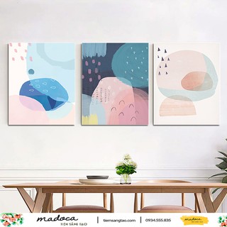 Tranh sơn dầu số hóa tự tô không gian hồng 929, 931 và 930