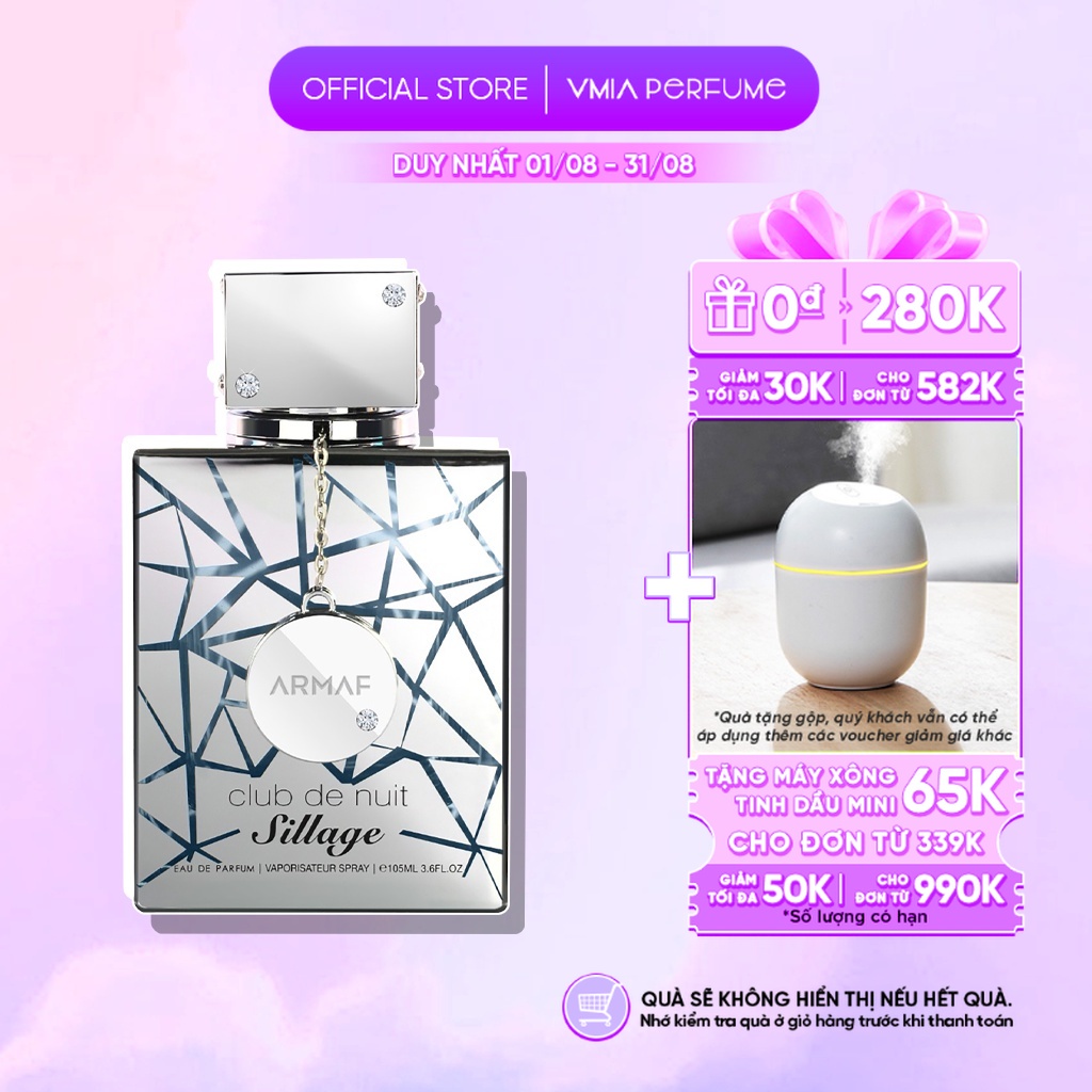 Nước hoa Unisex Armaf Club De Nuit Sillage EDP mẫu thử 2ml 5ml 10ml