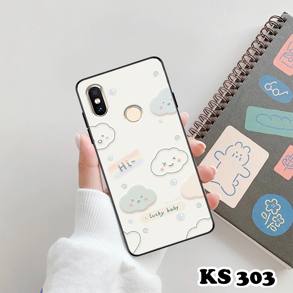 Ốp lưng Xiaomi Mi A1 - Xiaomi Mi A2 - Xiaomi Mi A2 Lite - Ốp in hình gấu &amp; thỏ đang yêu - Lưng nhám viền TPU