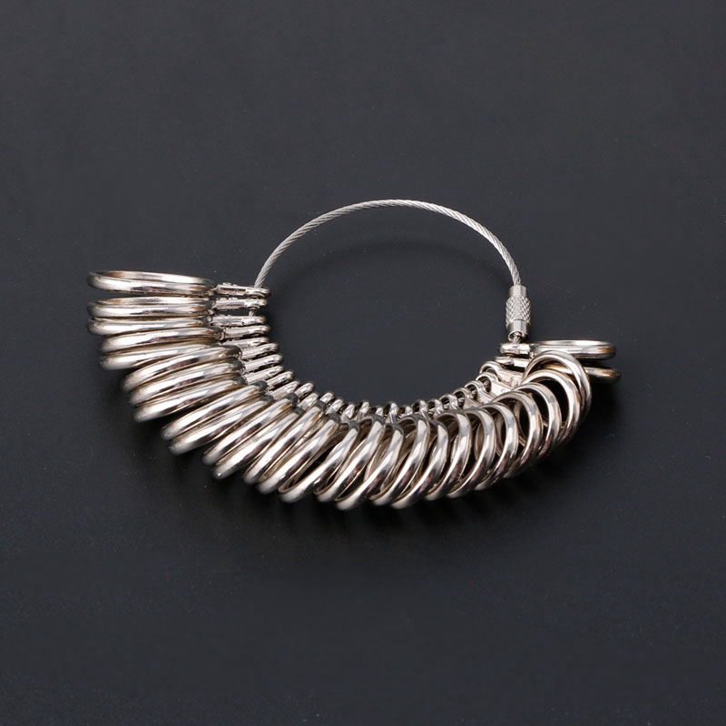 ✿INF✿Finger Ring Size Tools Easy To Use 0-13 Finger Ring Metal Sizer Gauge Measure Jewelry