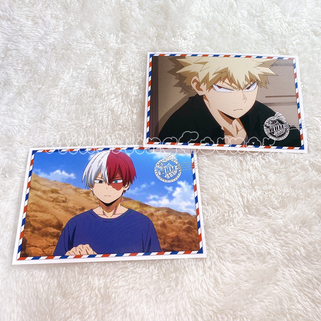 Ảnh Postcard Nhân Vật Truyện Tranh Học Viện Anh Hùng Version World Heroes Mission MHA