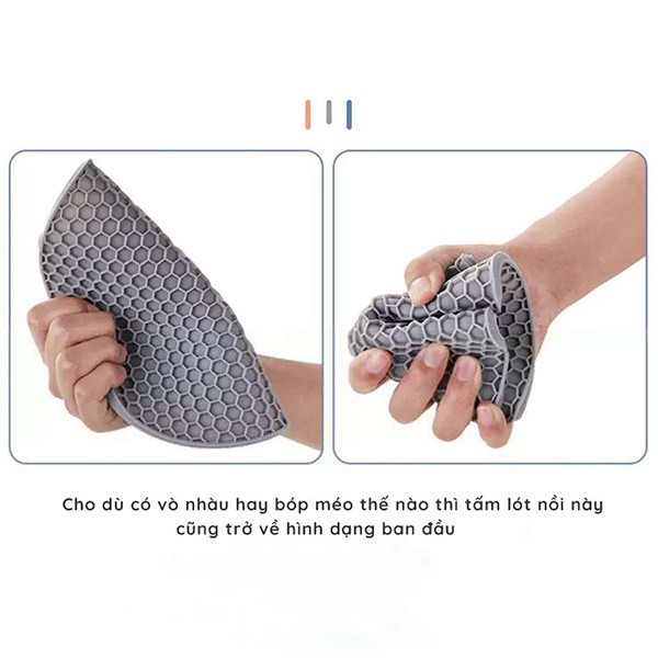 Miếng lót nồi Silicone chống nóng chịu nhiệt cao cấp