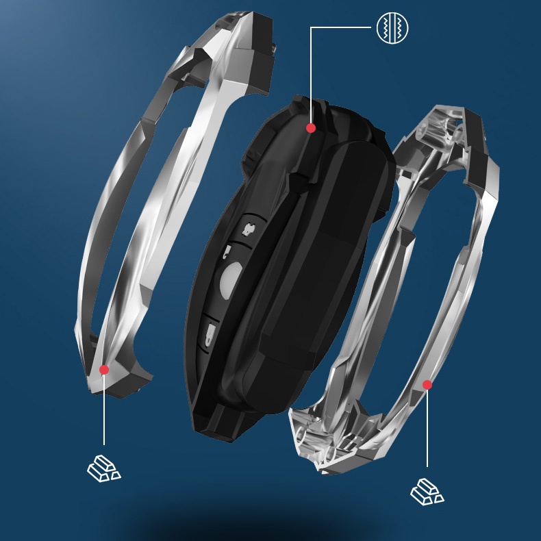 Vỏ Bảo Vệ Chìa Khóa Xe Hơi Subaru OutBack Forester XV WRX BRZ Bằng Hợp Kim Kẽm Ốp