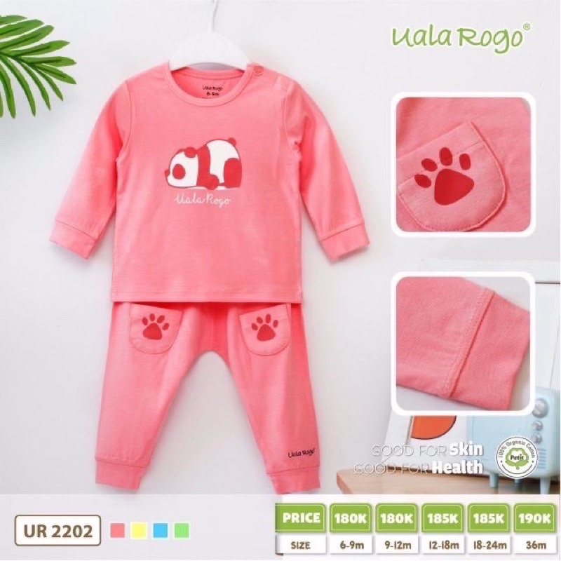 [SALE] UALA ROGO Bộ quần áo dài tay chất petit và Bamboo