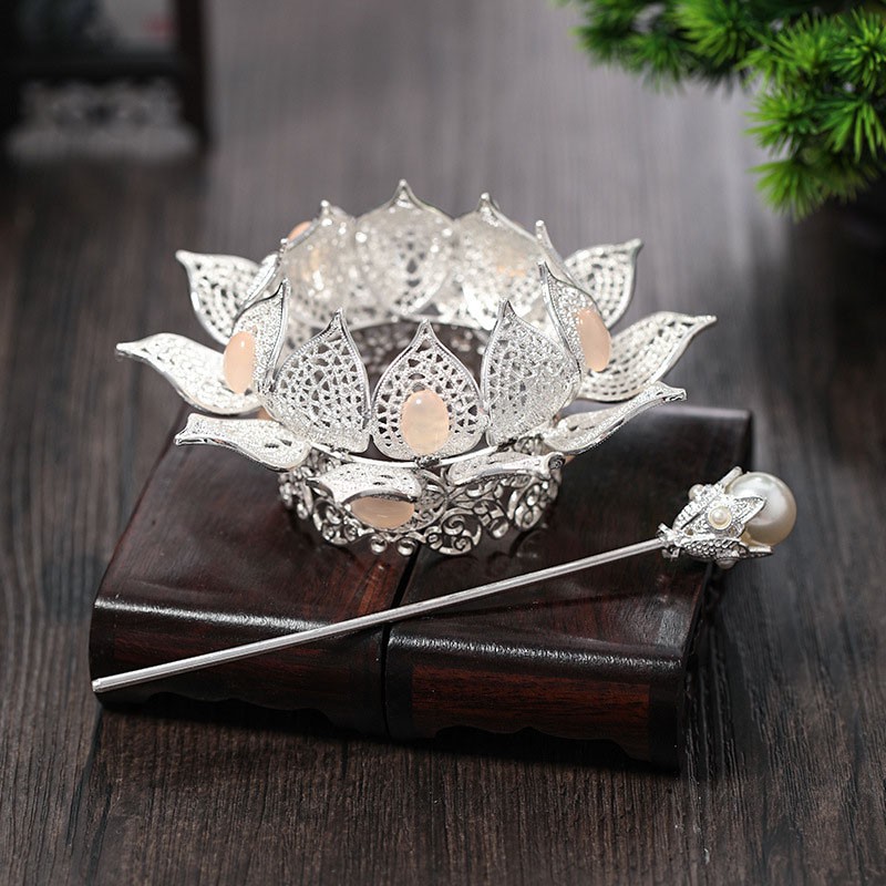 GETNOIVAS Đồ Cài Tóc Hình Vương Miện Phong Cách Cổ Điển Cho Nữ