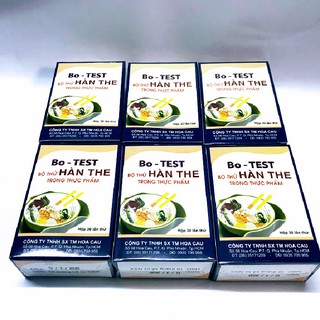 Bộ Kit thử hàn the trong thực phẩm Bo - TEST