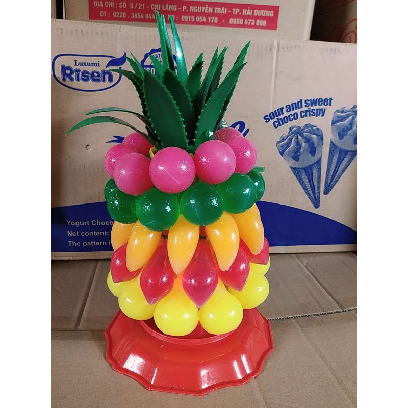 Thạch rau câu trái cây hình quả dứa