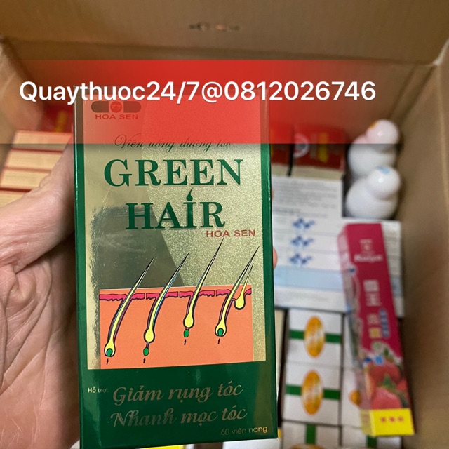 ✅VIÊN UỐNG DƯỠNG TÓC GREEN HAIR (sản phẩm này ko phải là thuốc không có tác dụng thay thế thuốc chữa bệnh)