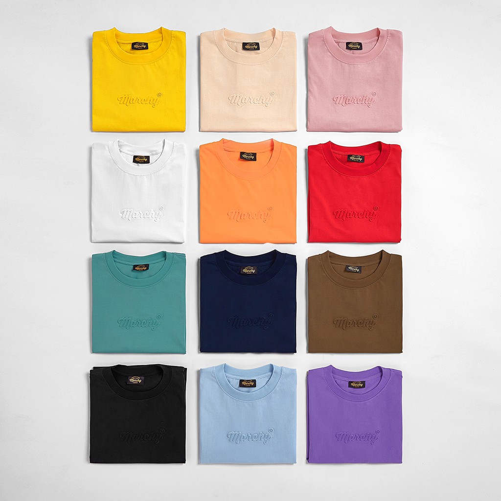 MARCHY - Embossed Tee - Áo dập nổi