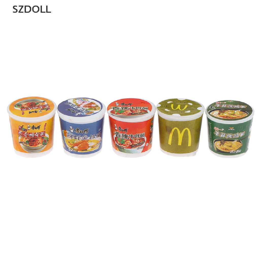 Set 5 mô hình mì ăn liền mini trang trí nhà búp bê