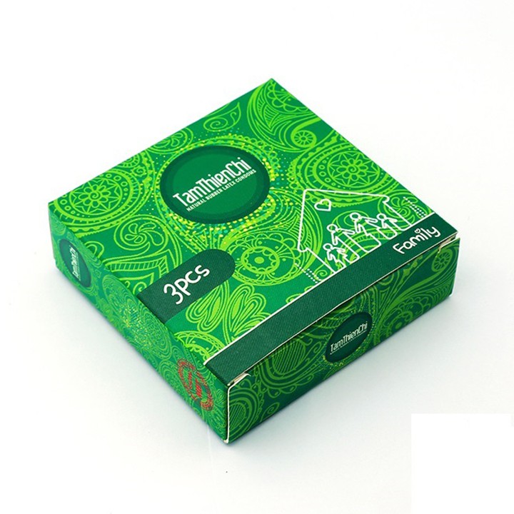 Bao cao su Gia Đình Tâm Thiện Chí Family siêu mỏng nhiều gel bôi trơn hộp 3 chiếc