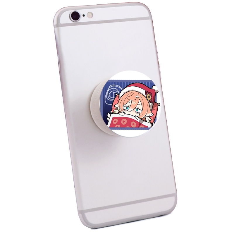 Popsocket - Giá đỡ điện thoại in hình GENSHIN IMPACT ver CHỮ NHẬT game anime chibi tiện lợi dễ thương