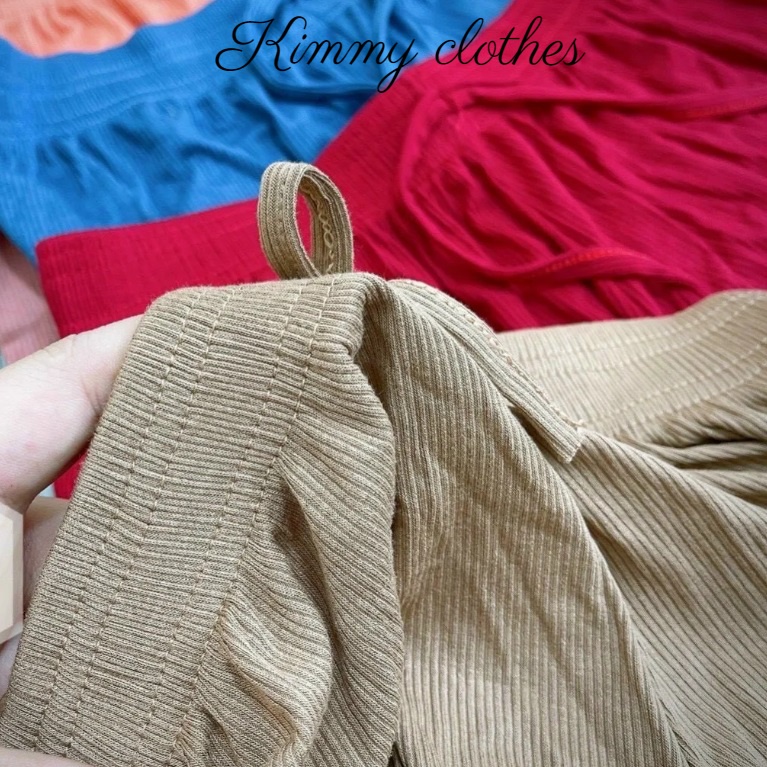 Bộ ngủ hai dây quần cộc thun tăm, set đồ ngủ 2 dây sexy co giãn tốt