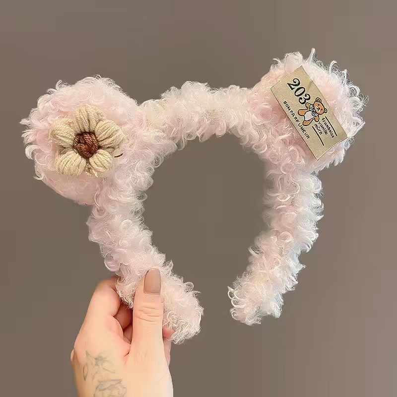 Cài tóc nữ tai gấu xinh xắn hai màu sweet dễ thương hai màu mẫu mới TG01