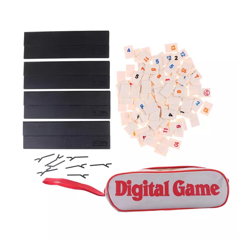 QB Du Lịch Rummikub Di Động Israel Trò Chơi Bảng Kỹ Thuật Số Mạt Chược Cho 4 Người Chơi