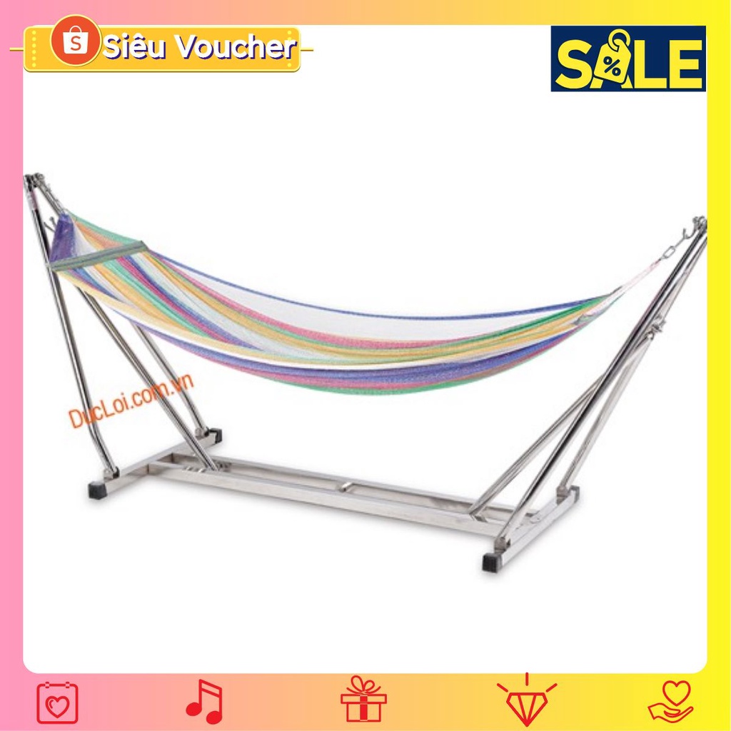 ⚡GIÁ TỐT⚡ [INOX 100%] Khung võng xếp inox vuông Đức Lợi DL05 (Phi 40 dày 1mm ) [LOẠI LỚN] | BigBuy360 - bigbuy360.vn
