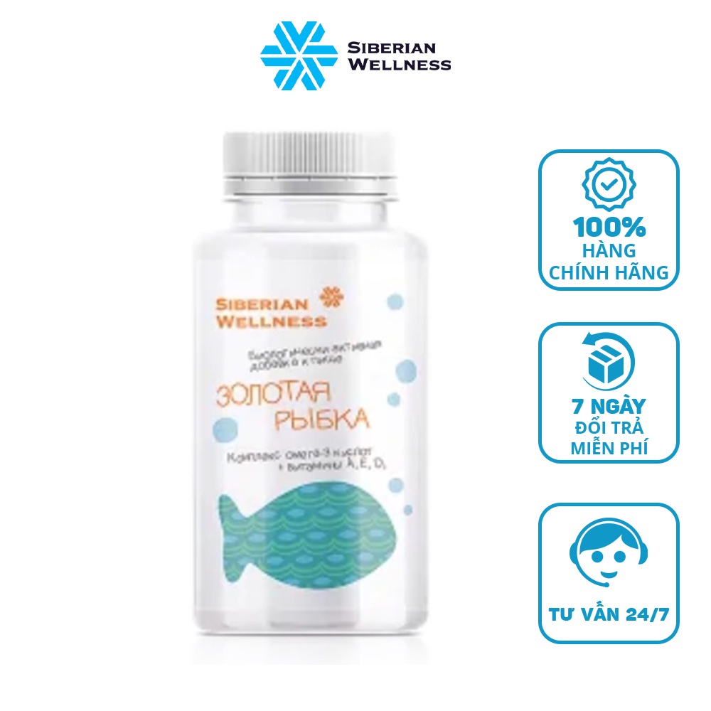 Viên uống OMEGA-3 - VITAMAMA hỗ trợ sự phát triển của não bộ và tốt cho mắt - Siberian Wellness - Hộp 90 viên