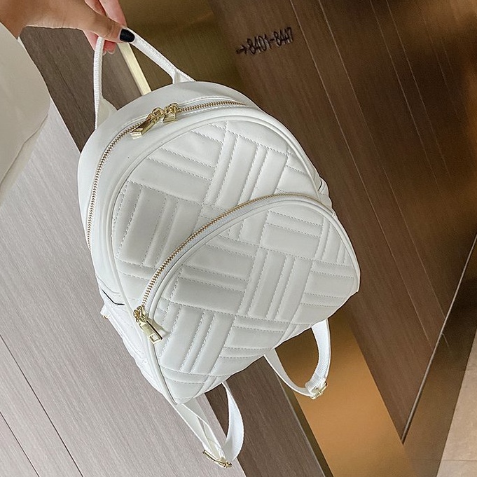 Balo nữ nhỏ da mềm dáng mini đeo vai đi chơi phong cách đơn giản PK 380