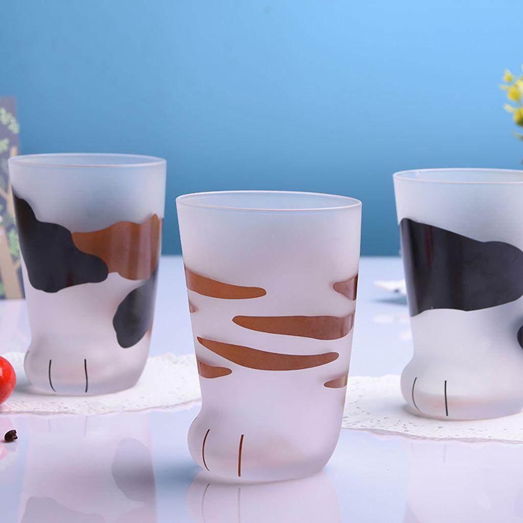 Cốc Uống Nước Chịu Nhiệt Hình Móng Vuốt Mèo Thời Trang 300Ml