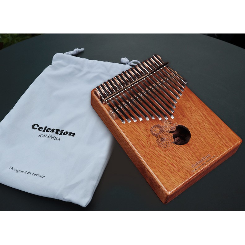 [ROSE KALIMBA] Đàn kalimba 17 phím hoa hồng anh quốc gỗ Bạch Đàn, Phím inox chống gỉ RS-M19