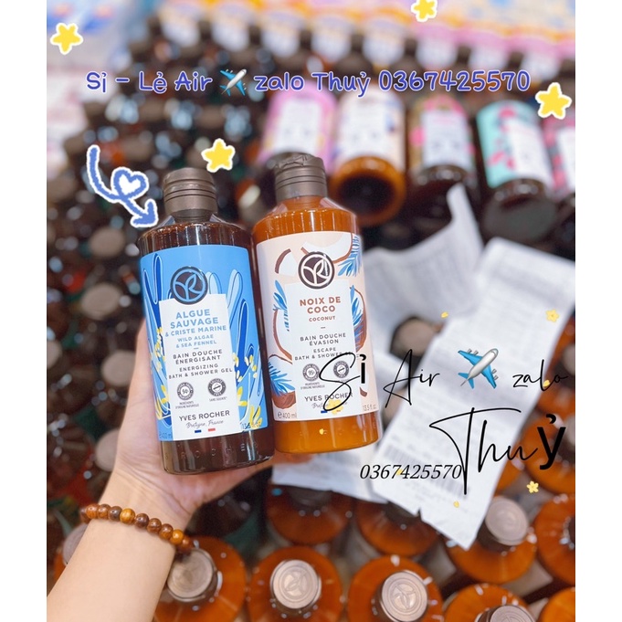 (Hàng săn sale Pháp ✈️ bill) Sữa tắm Yves Roche 400ml