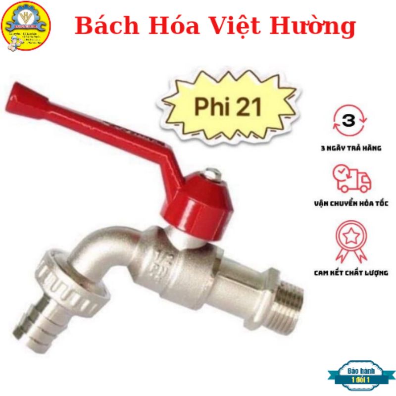 Vòi nước Sanwa mạ kẽm tay gạt cao cấp làm bằng thép không gỉ, vòi hồ, vòi máy giặt phi 21, bền bỉ, tiện dụng (sẵn)