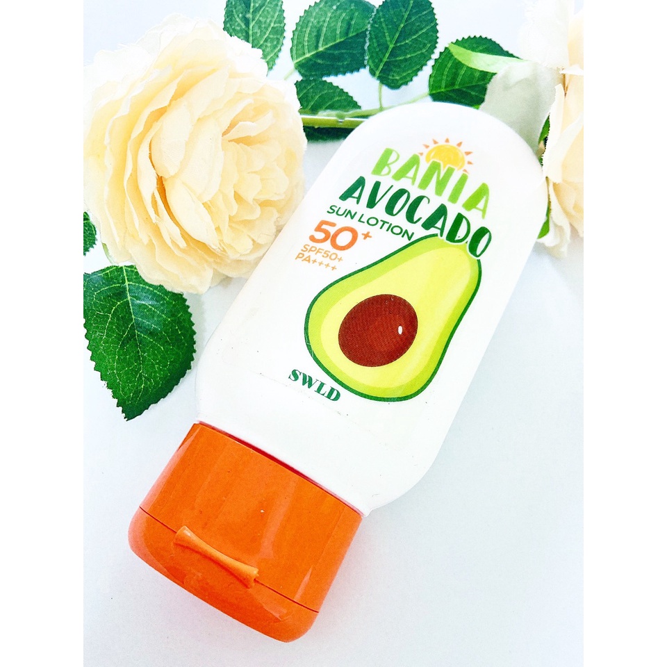 Lotion chống nắng cho body chiết xuất bơ Swld Bania Avocado Sun Lotion Spf50+ Pa++++ 100ml