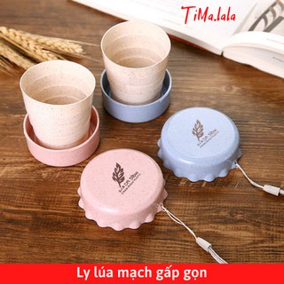 Ly, cốc lúa mạch gấp gọn, xếp gọn bỏ túi tiện dụng từ TiMa.lala