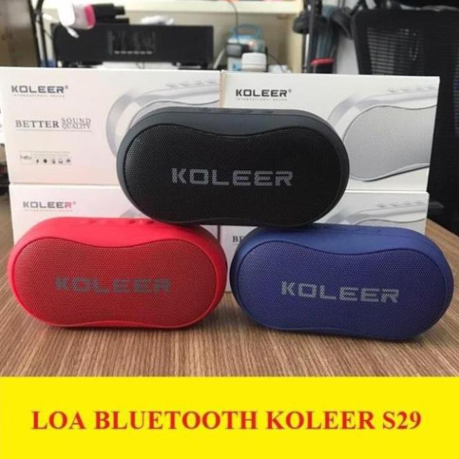 Loa Bluetooth Mini Cầm Tay Không Dây KOLEER S29 Loa Di Động Âm Thanh Sống Động Bass Trầm Chất Lượng Cao