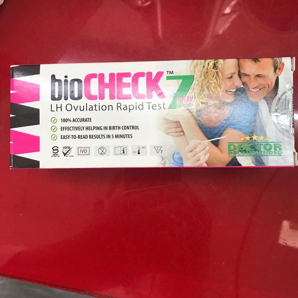 Que Thử Rụng Trứng BioCheck Test Hộp 7 Que