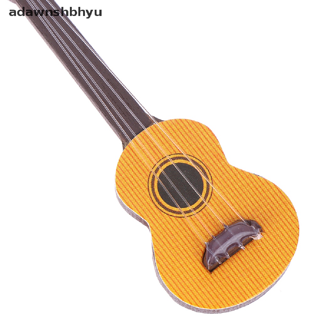 [adawnshbhyu] 1:12 Dollhouse miniature guitar accessories instrument doll house ornament [adawnshbhyu]