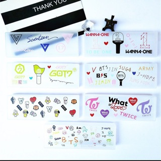 Hộp bút nhựa bts bt21 màu trắng