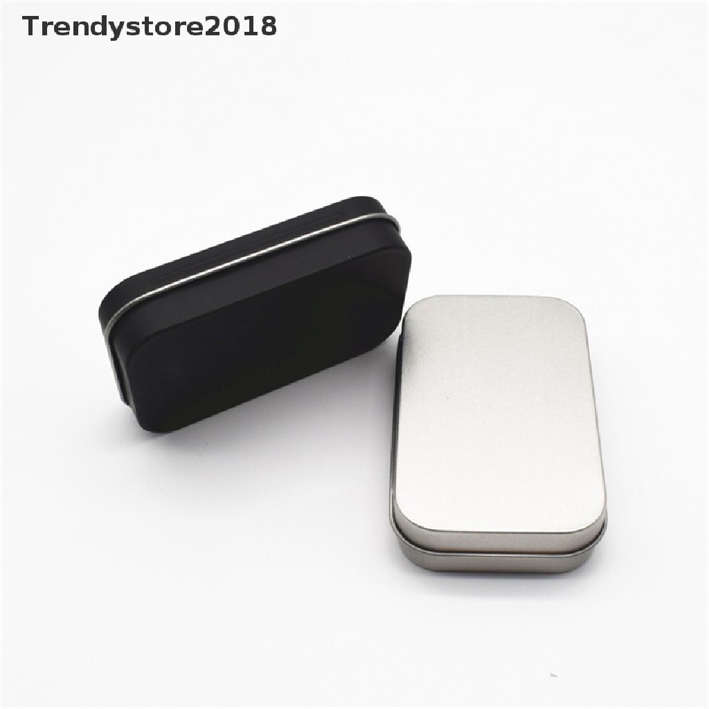 Hộp thiếc vuông nhỏ đựng trang sức chìa khóa thời trang 2018