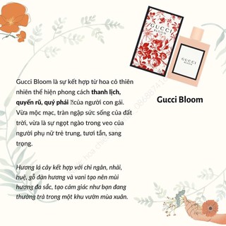 Nước hoa gucci bloom - chiết từ 10ml